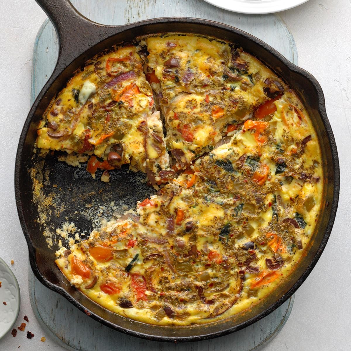 Greek Salad-Inspired Quiche