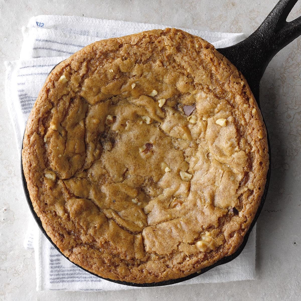 Best Blondies: Skillet Chocolate Chunk Walnut Blondies