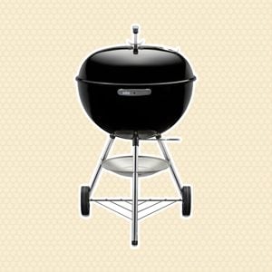 Weber 22 In Original Kettle Charcoal Grill In Black
