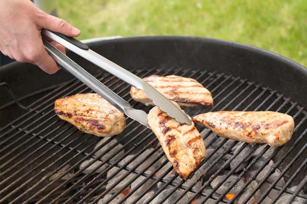grilling chicken