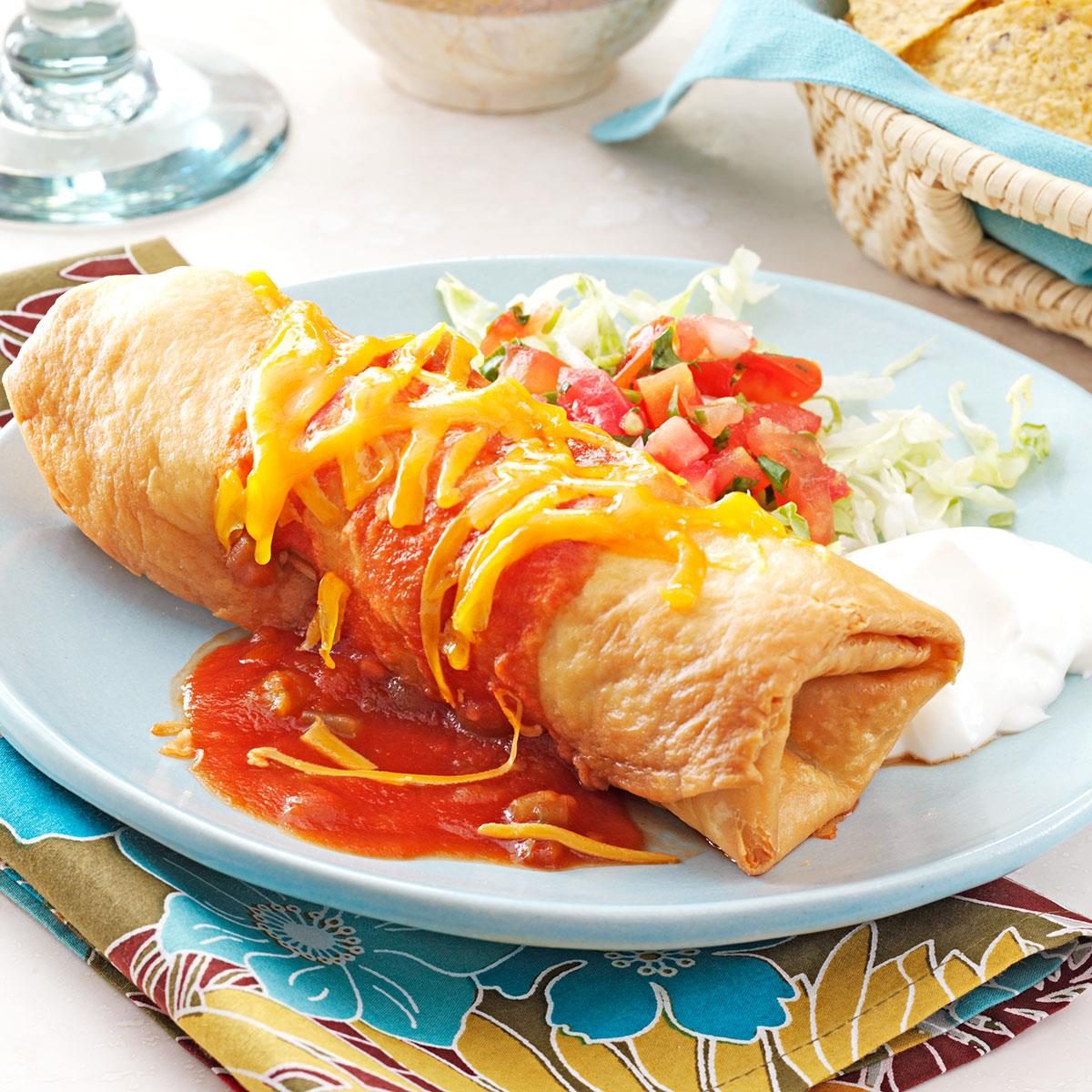 Beef Chimichangas
