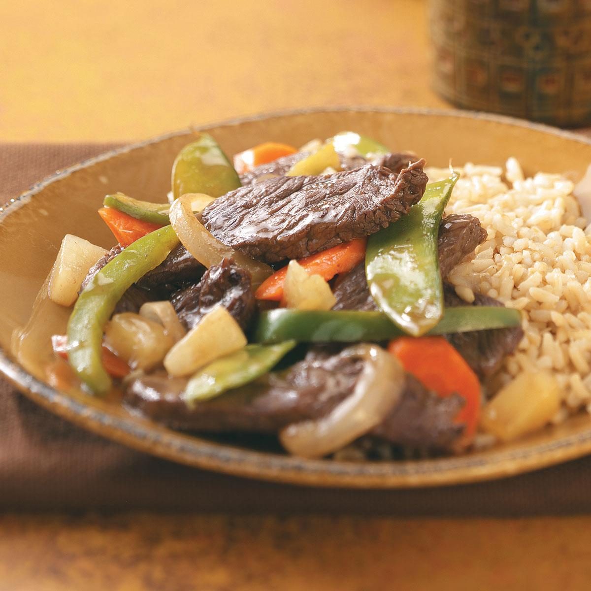 Beef Pineapple Stir Fry