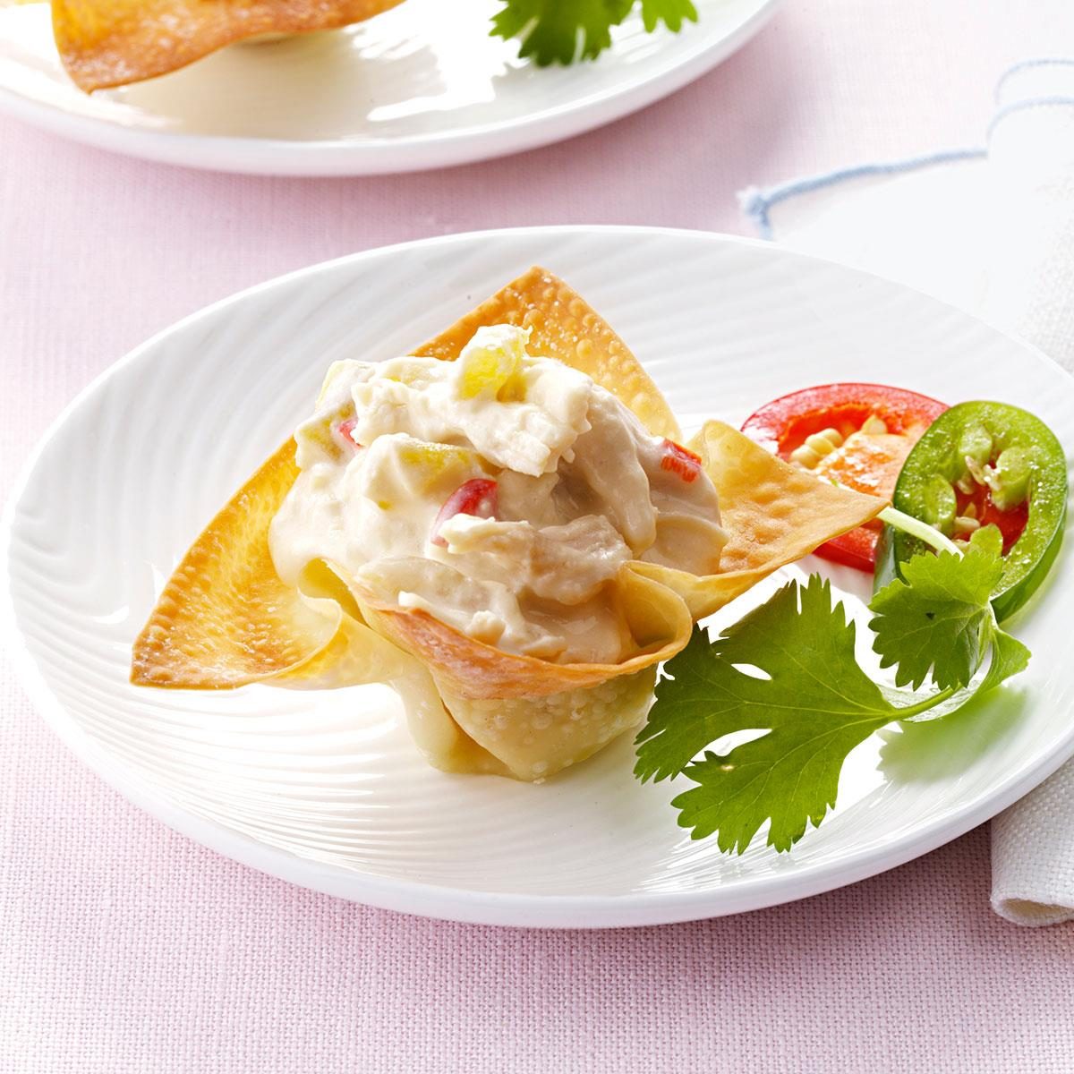 Chicken Wonton Cups