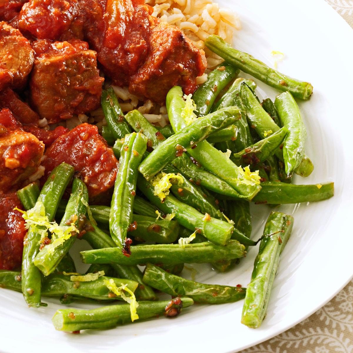 Lemon-Garlic Green Beans