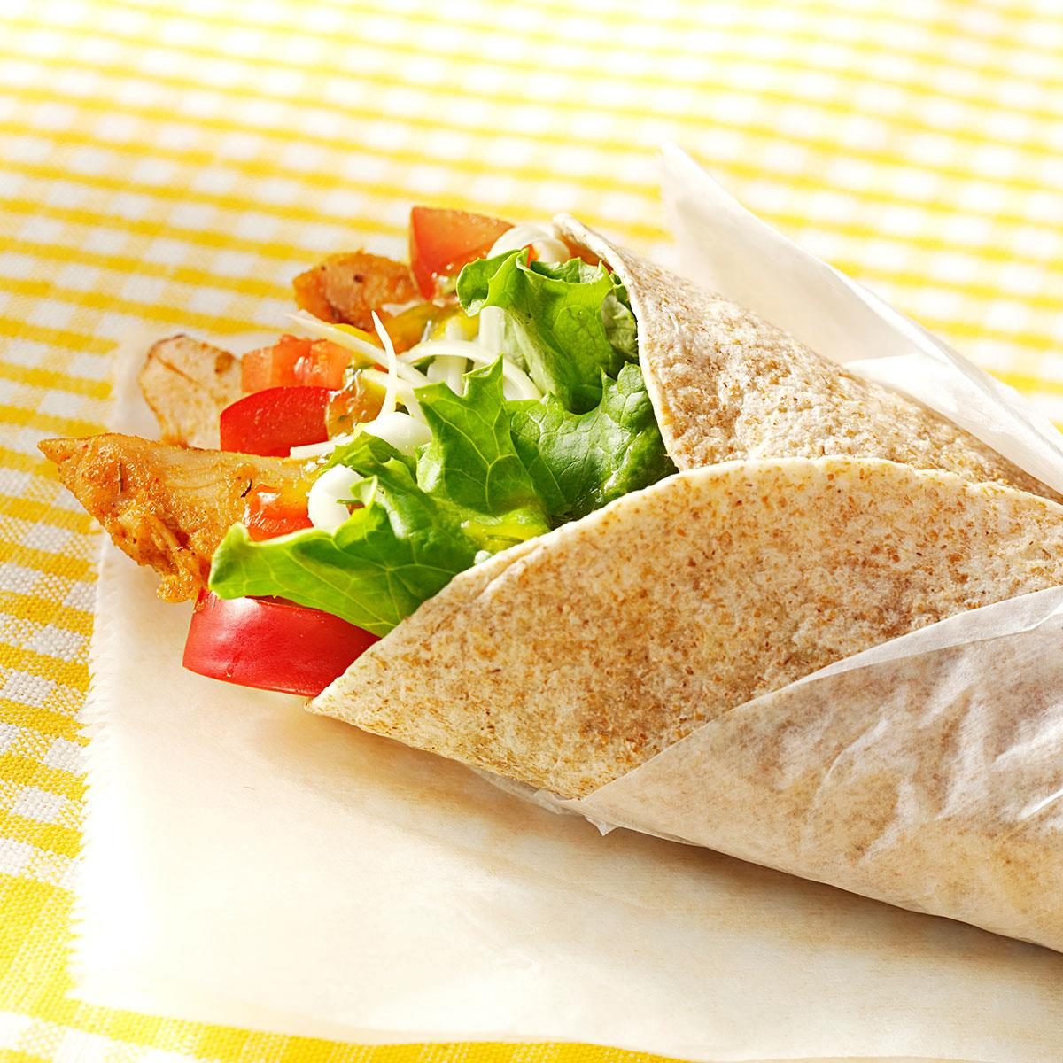 Mango Chicken Wraps