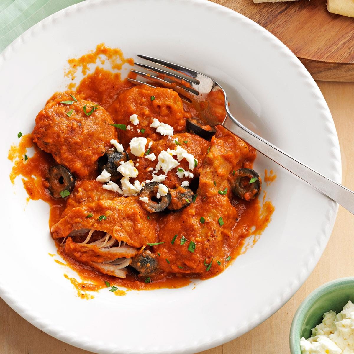 Mediterranean Chicken in Eggplant Sauce