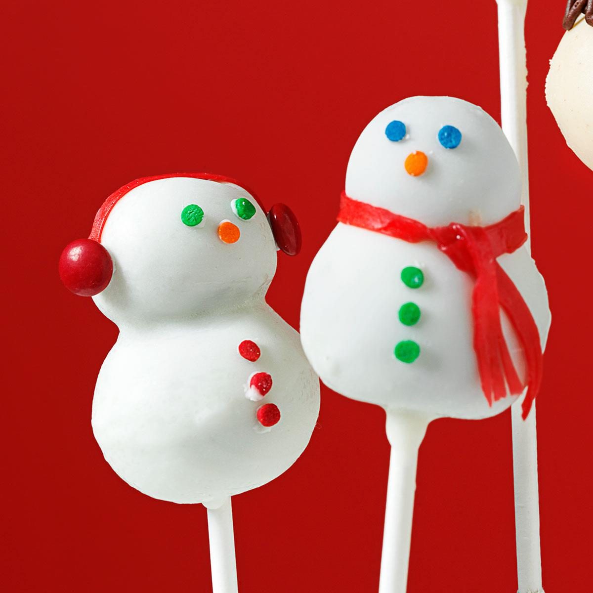 Snowman Cake Pops