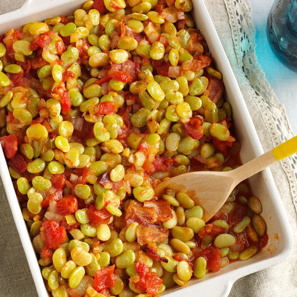 Beans, Bacon & Tomato Bake