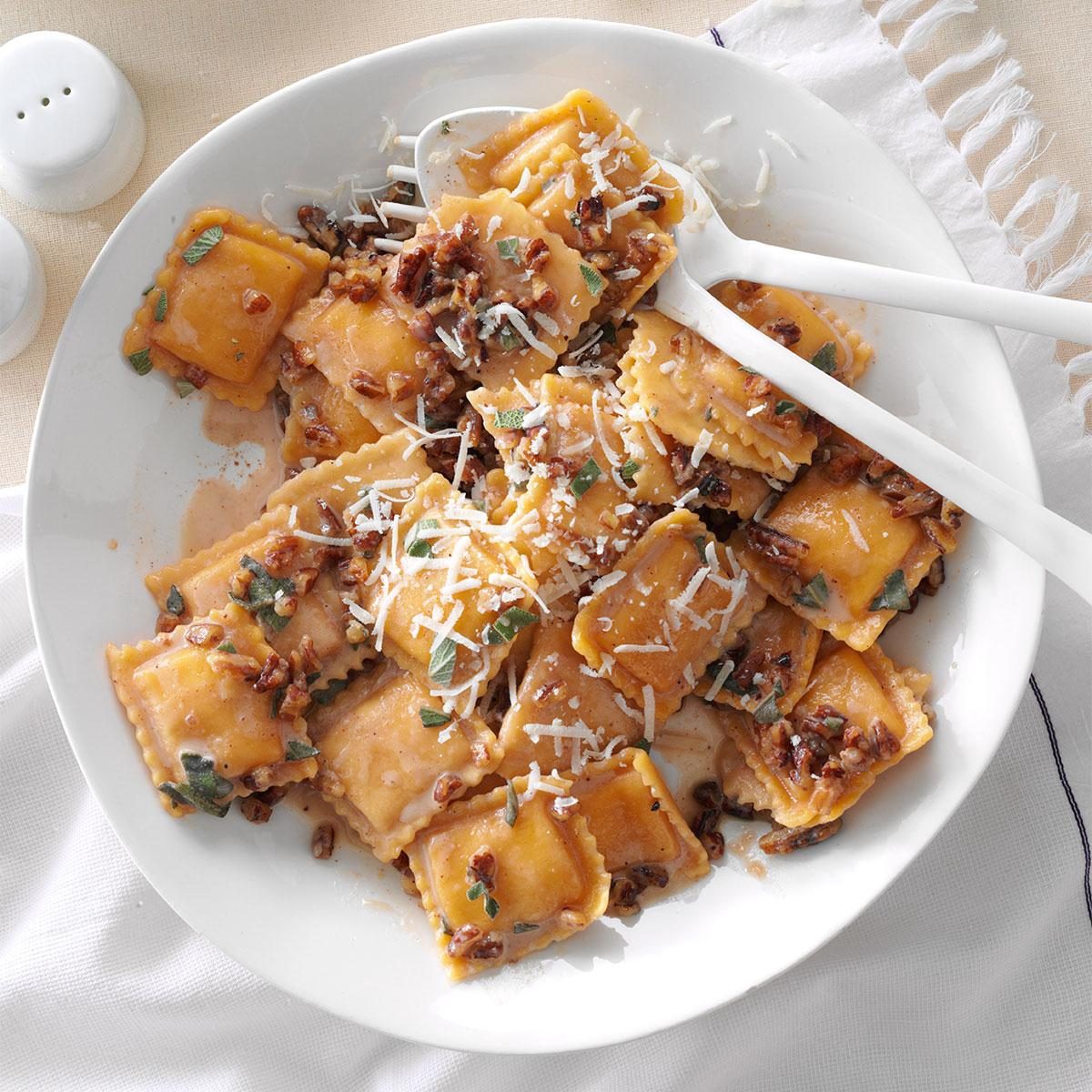 Sage-Pecan Butternut Squash Ravioli