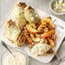 Chicken Alfredo with Grilled Apples