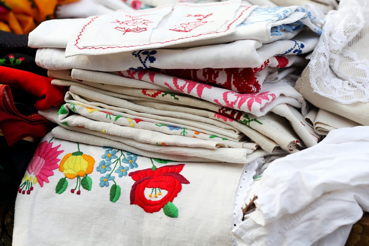 embroidered tablecloths