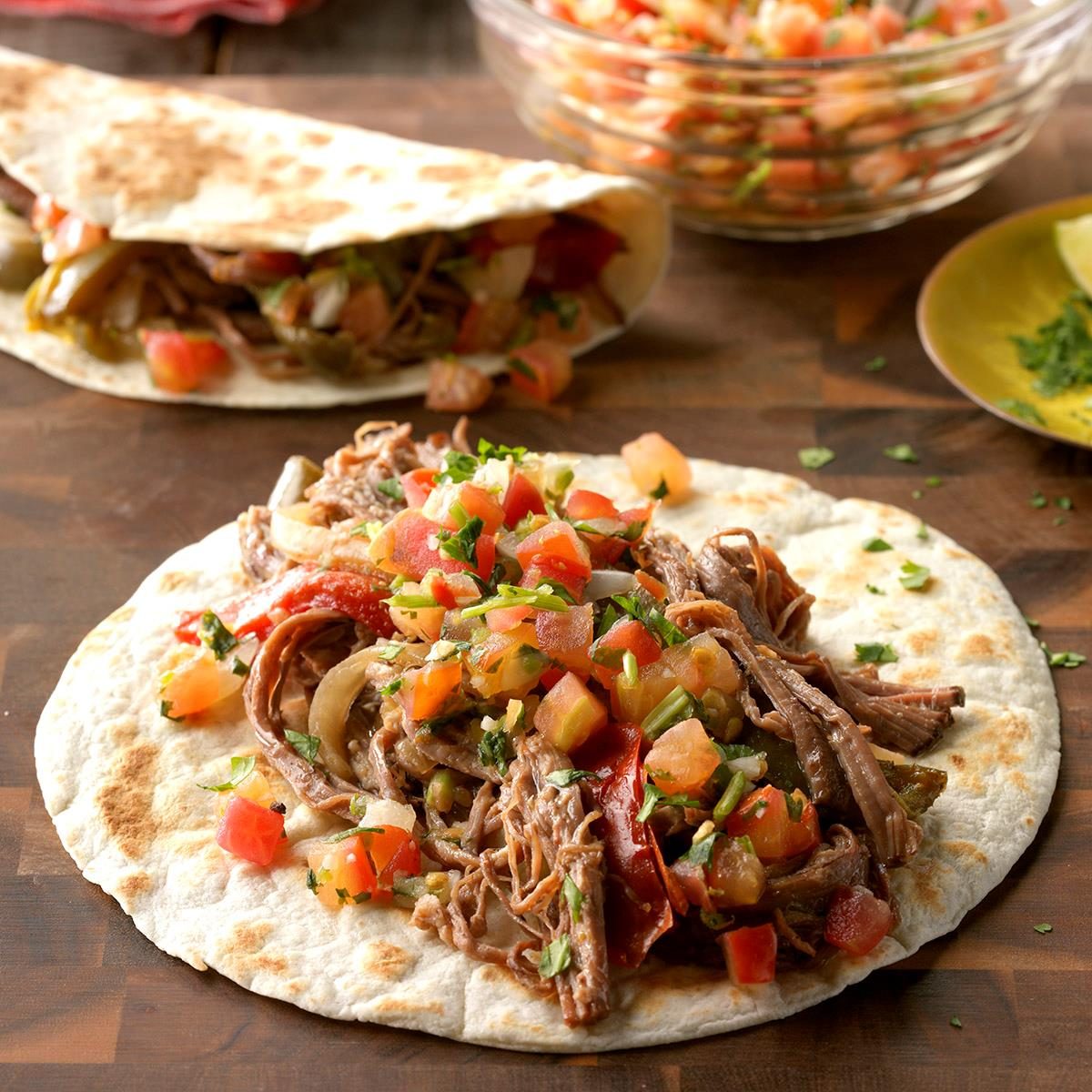 Slow-Cooker Flank Steak Fajitas