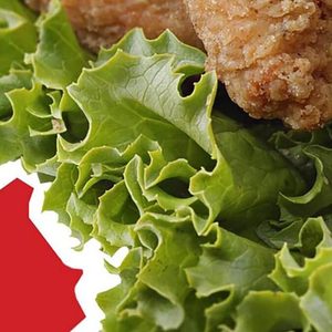 Salad with crispy chicken