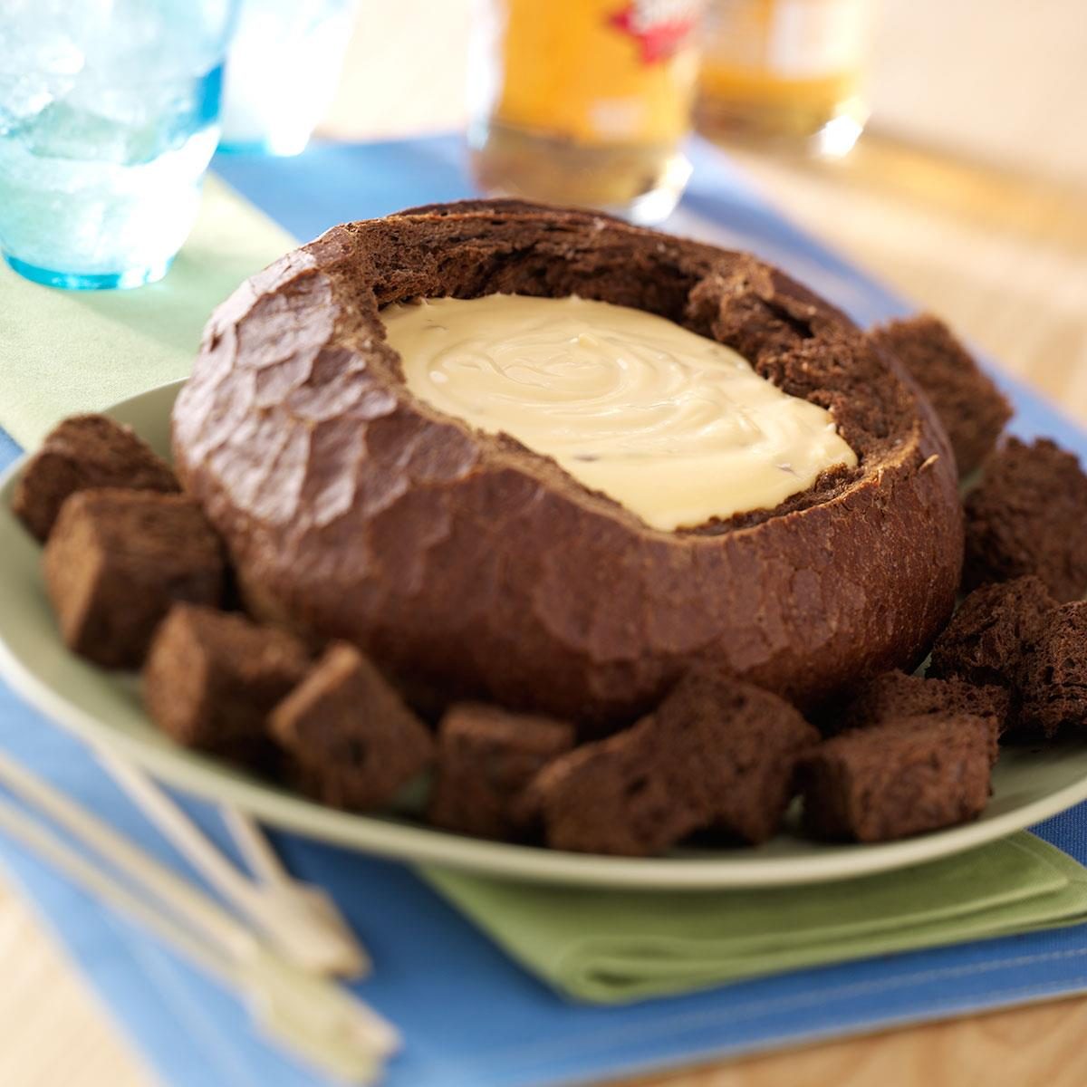 Beer Cheese in a Bread Bowl