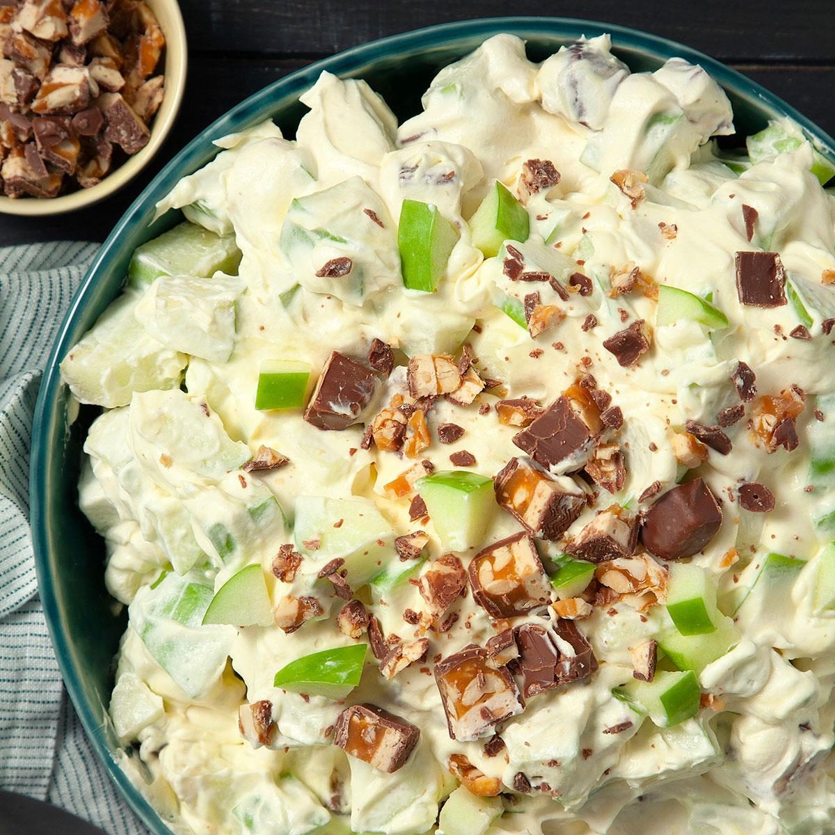 Candy Bar Apple Salad