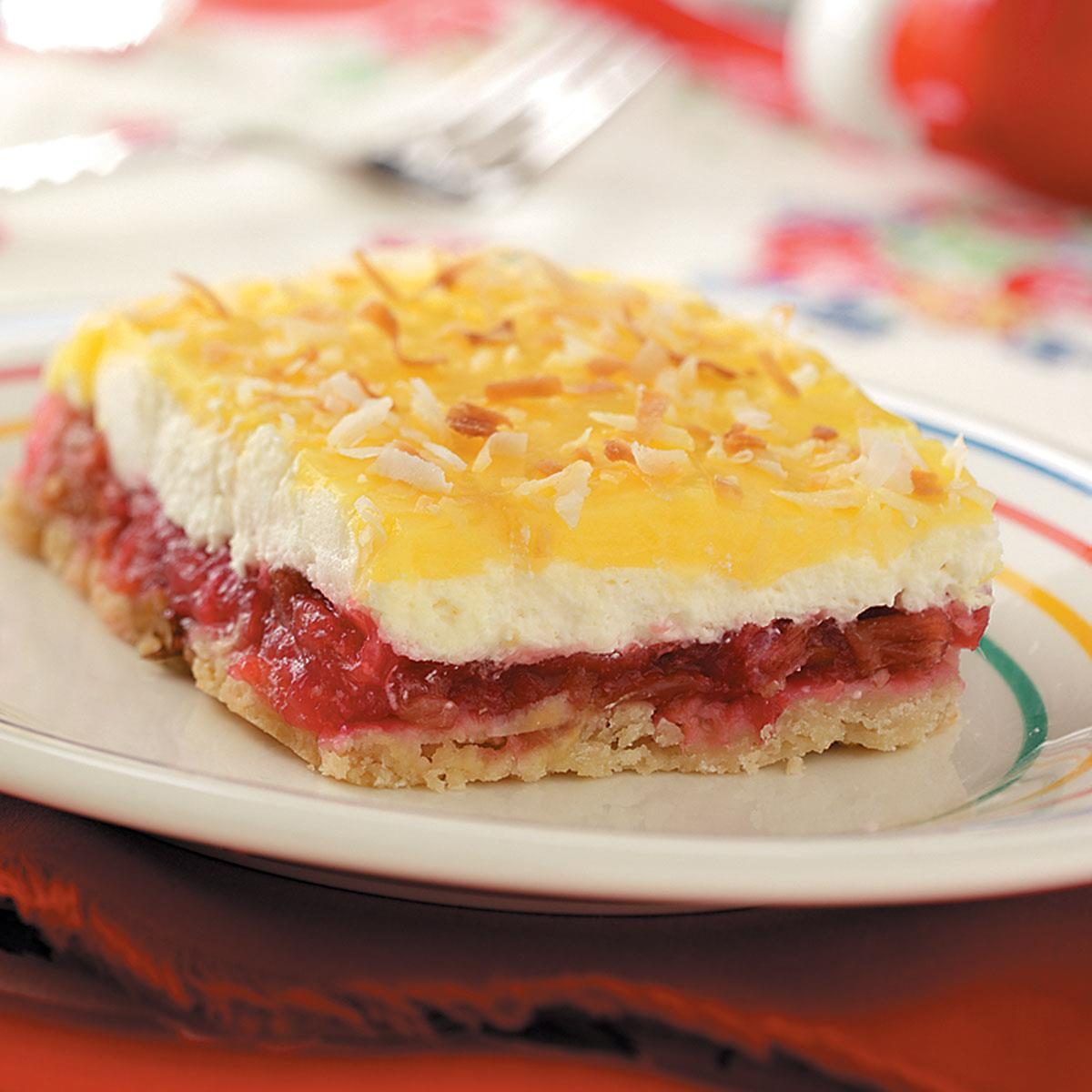 Cool Rhubarb Dessert