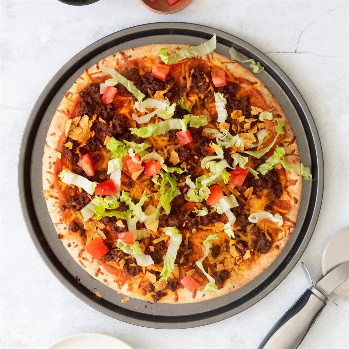 Taco pizza