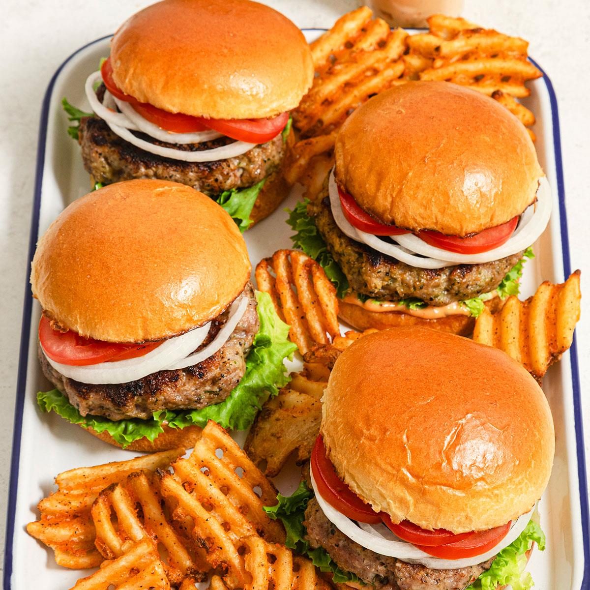 Grilled Pork Burgers