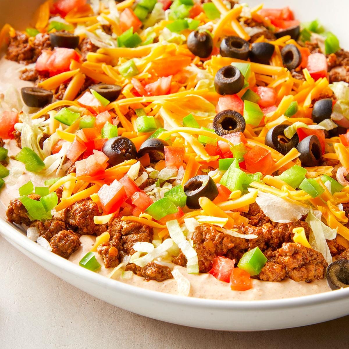 Ground Beef Taco Dip