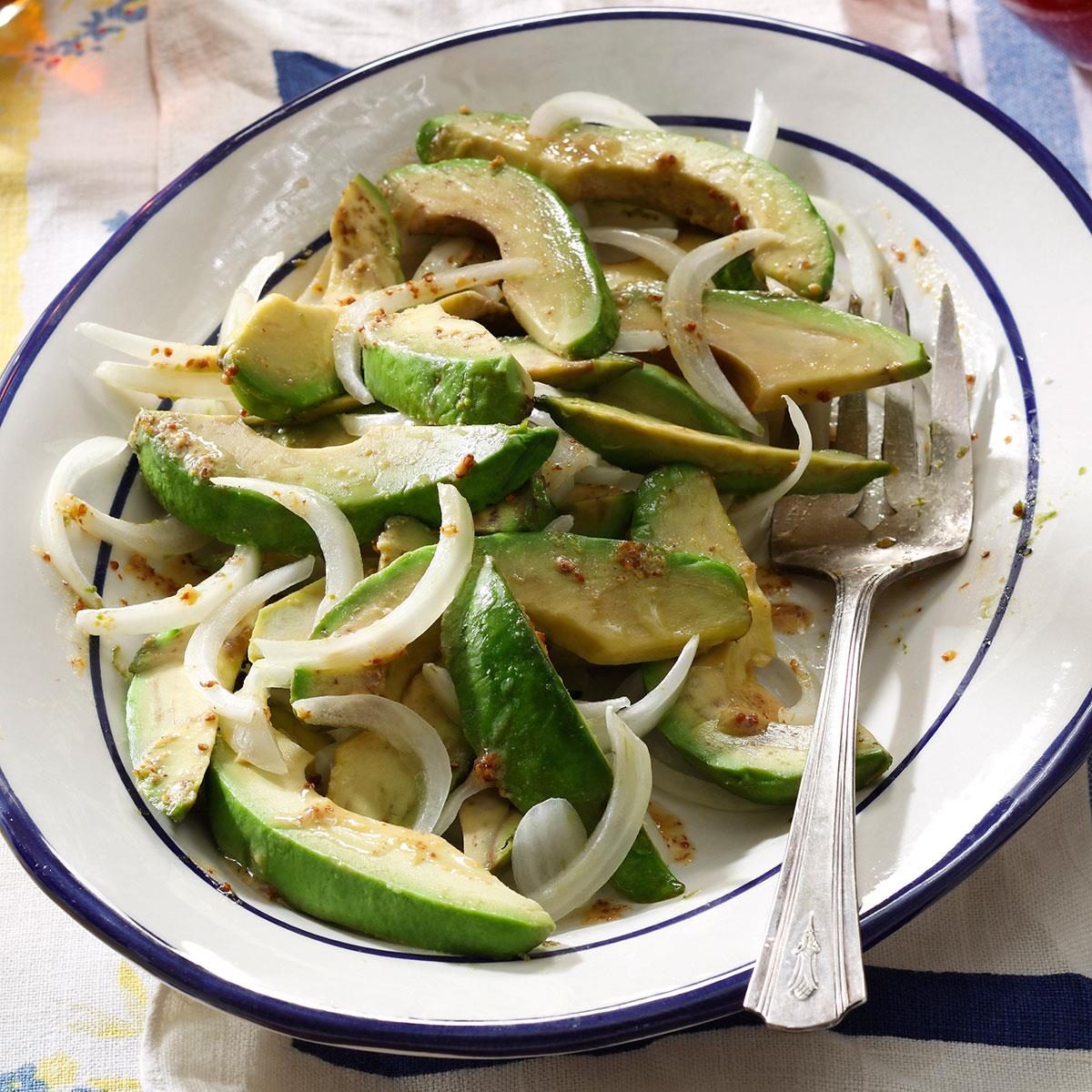 No Fuss Avocado Onion Salad