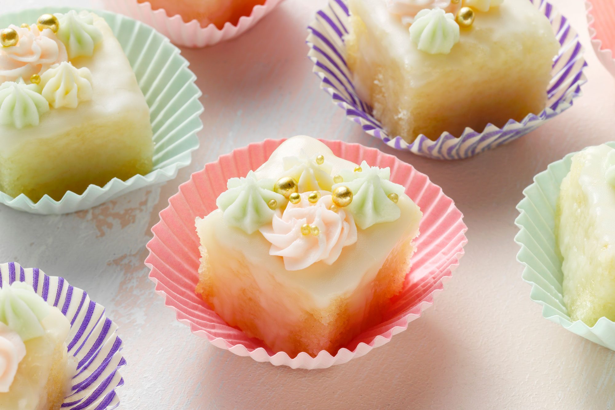 Petits Fours in Paper Cookie Cups