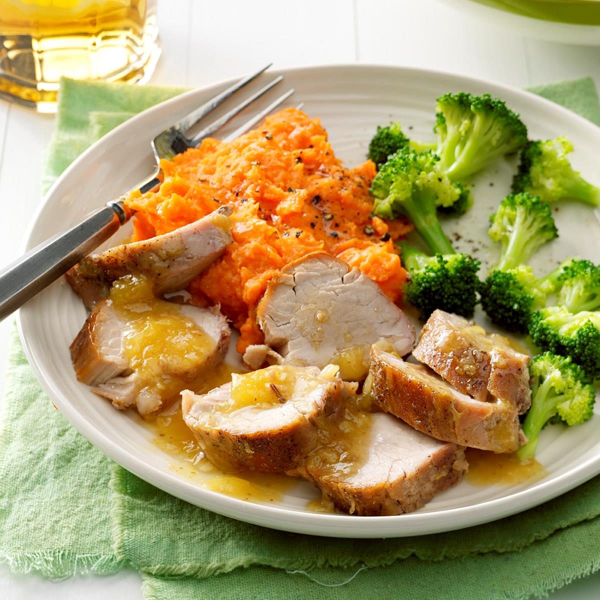 Pineapple-Glazed Pork Tenderloin