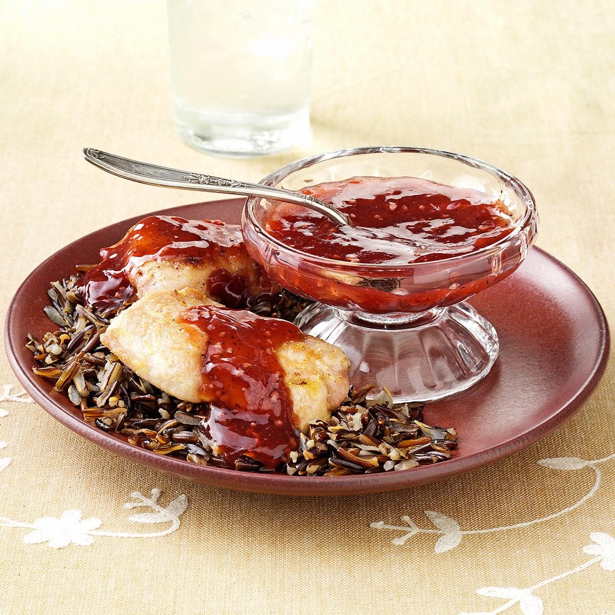 Pork Medallions with Pomegranate Sauce