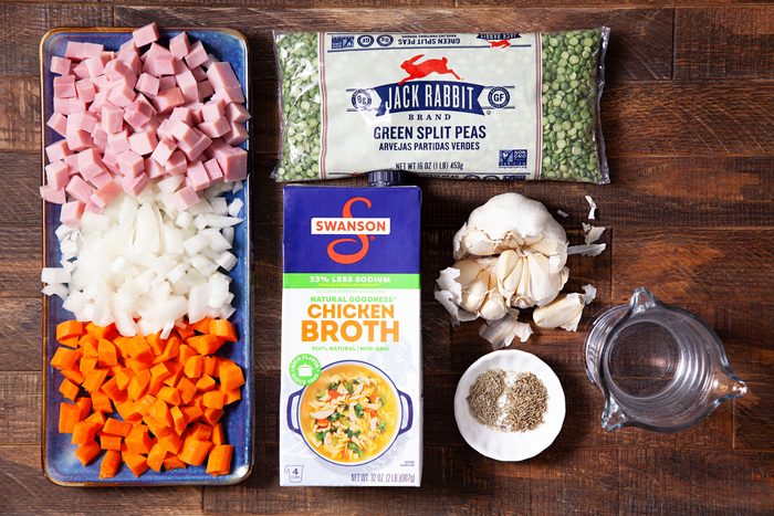 Slow Cooker Split Pea Soup ingredients