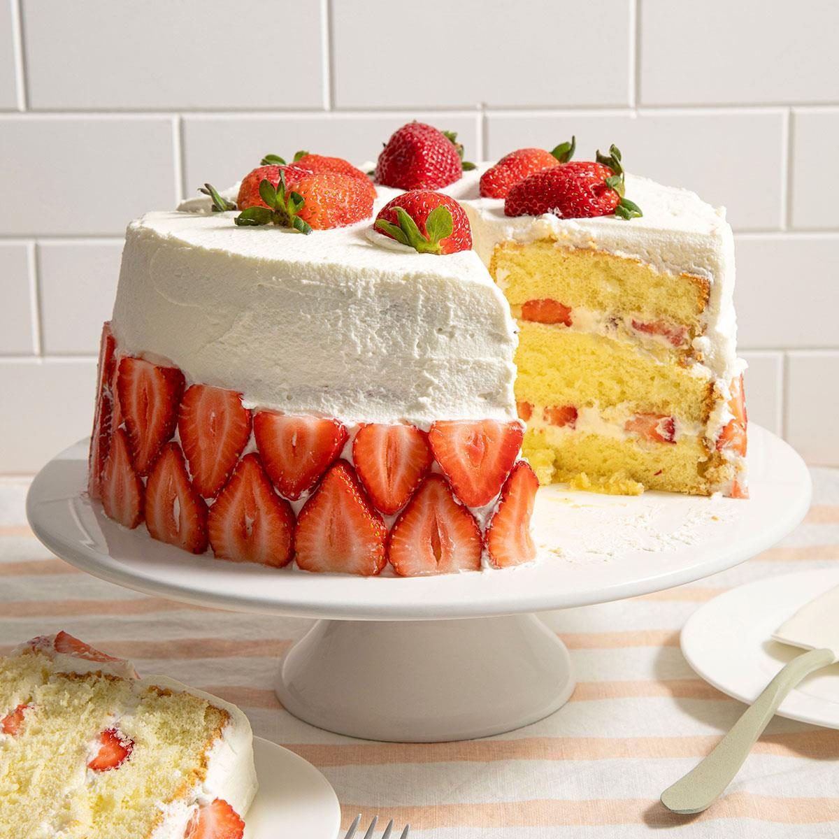 Strawberry Cream Cake