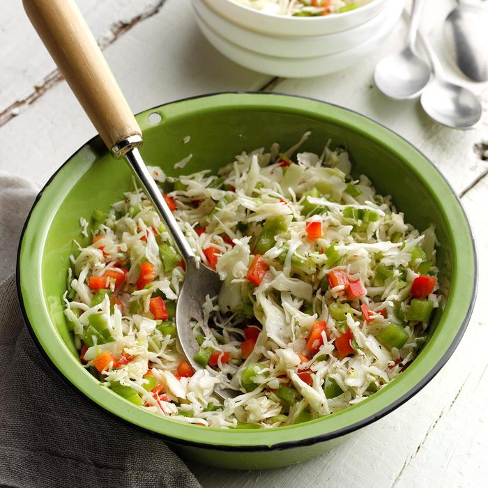 Three-Pepper Coleslaw