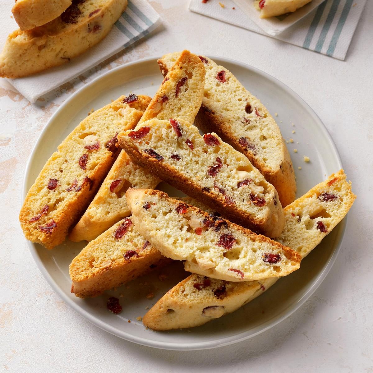 White Chocolate-Cranberry Biscotti