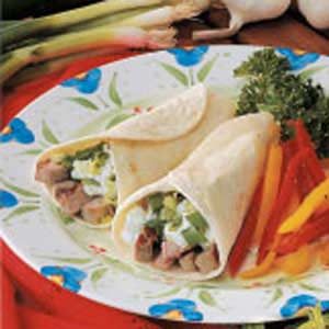 Greek Pork Wraps