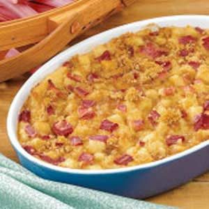 Contest-Winning Rhubarb Pudding