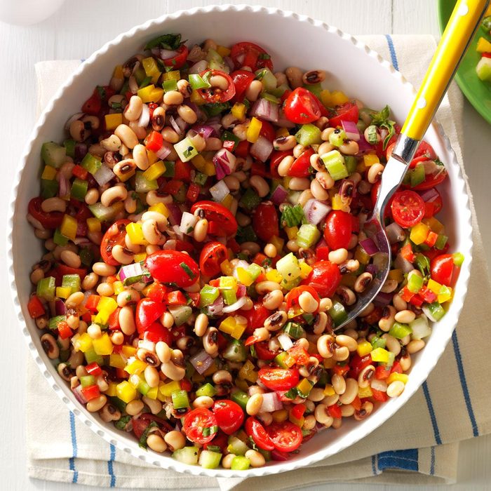 bowl of bean salad