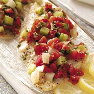 Zippy Tomato-Topped Snapper