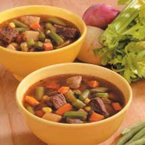 Chunky Veggie Beef Soup