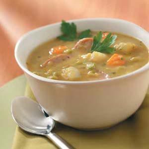 Kielbasa Split Pea Soup