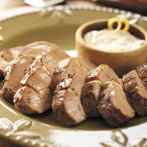 Pork Tenderloin with Horseradish Sauce