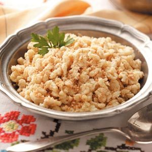 Crumb-Coated Spaetzle