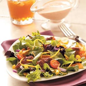 Black Bean Veggie Burger Salad
