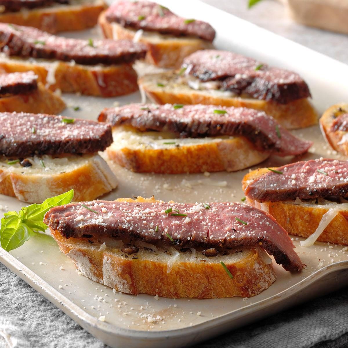 Flank Steak Crostini