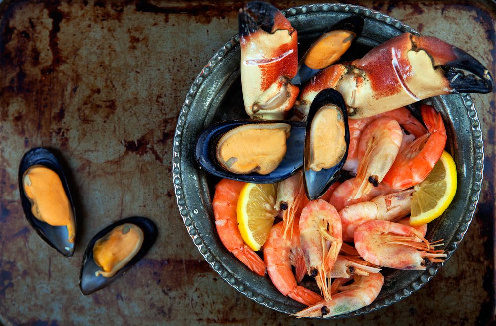 Assortment of seafood