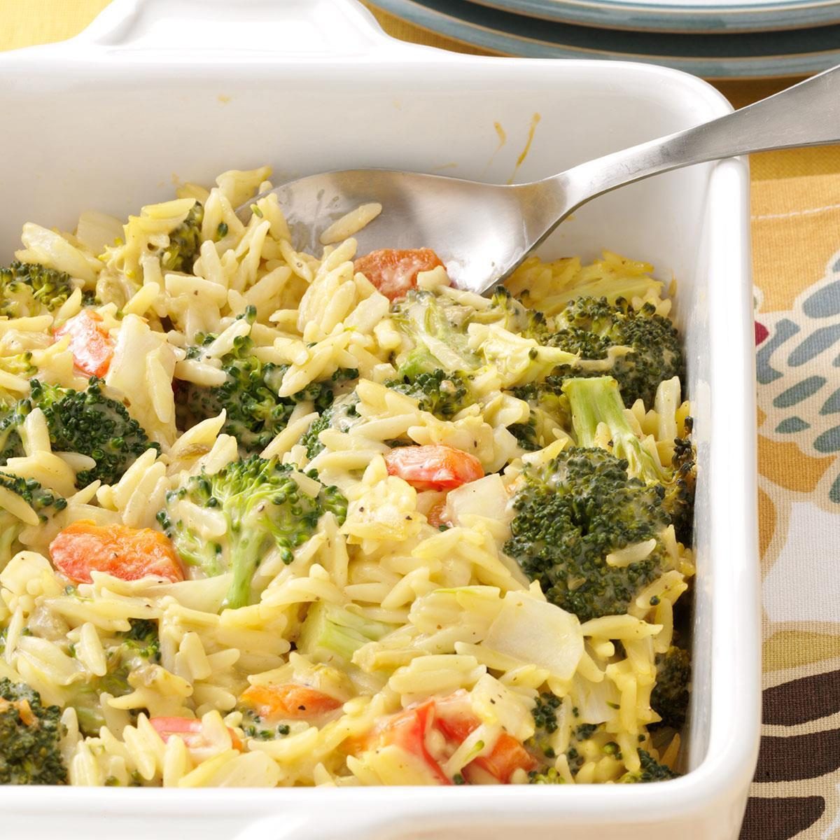 Broccoli Orzo Bake
