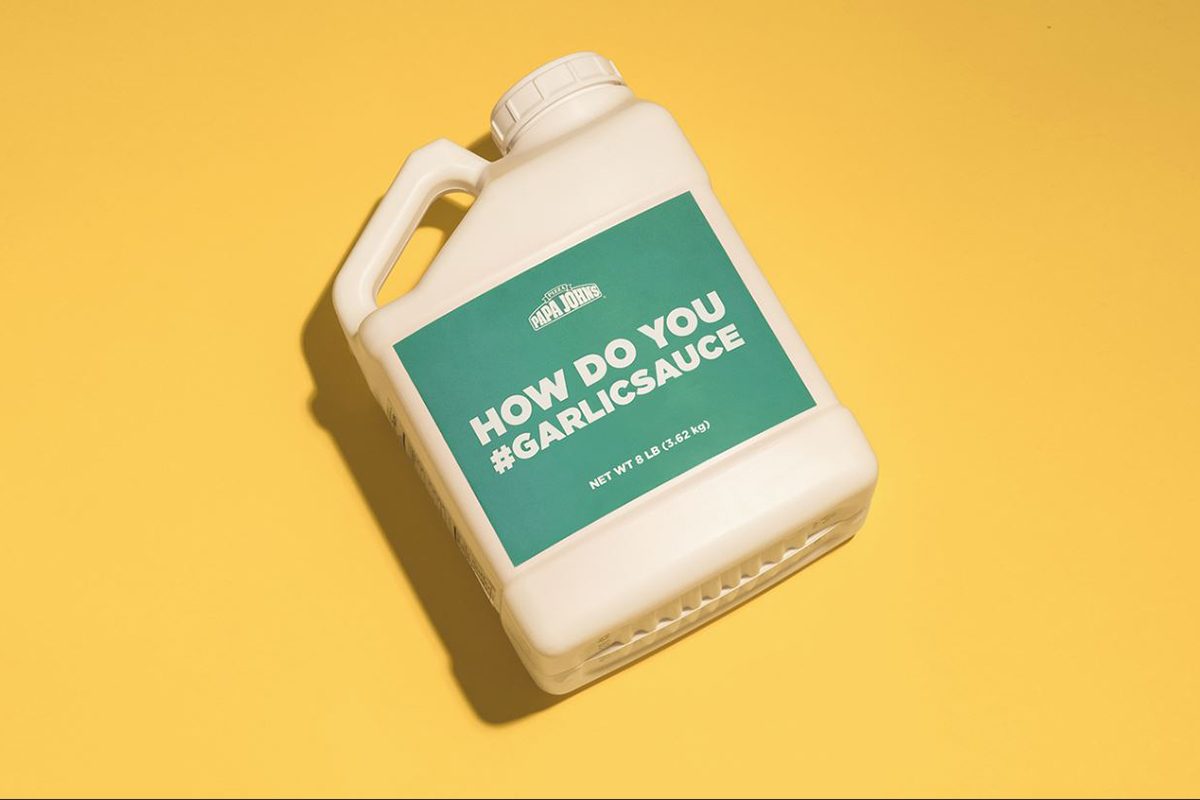 Papa John’s Is Now Selling 8-Pound Jugs of Their Garlic Sauce