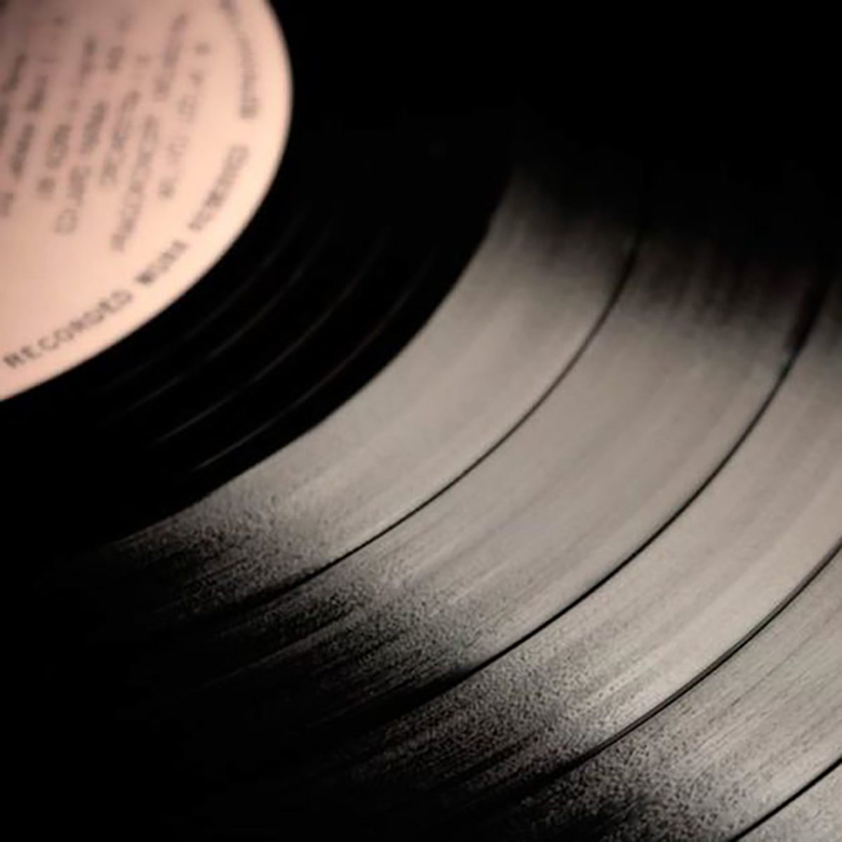 black record close-up