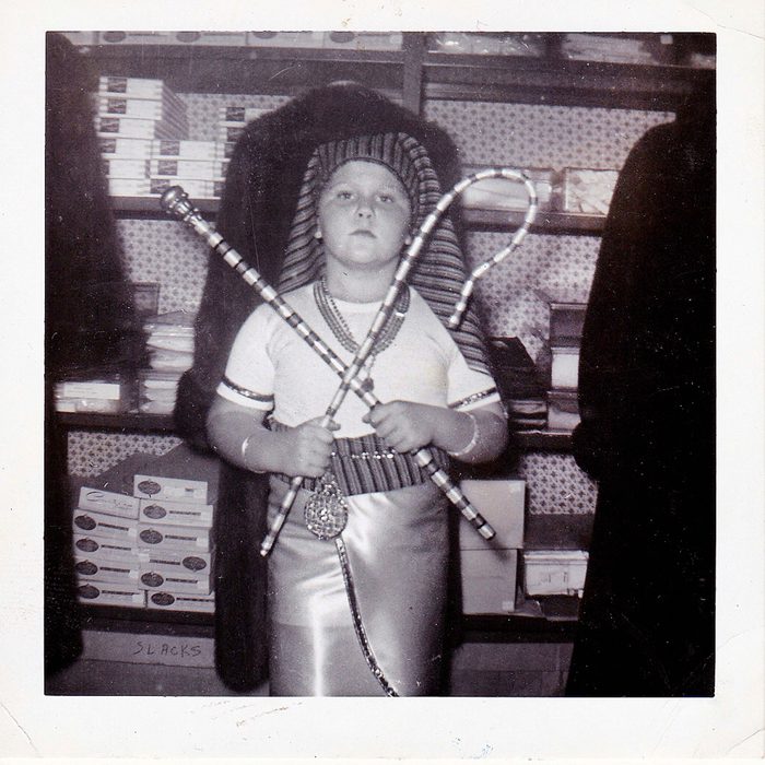 boy dressed as Egyptian pharaoh