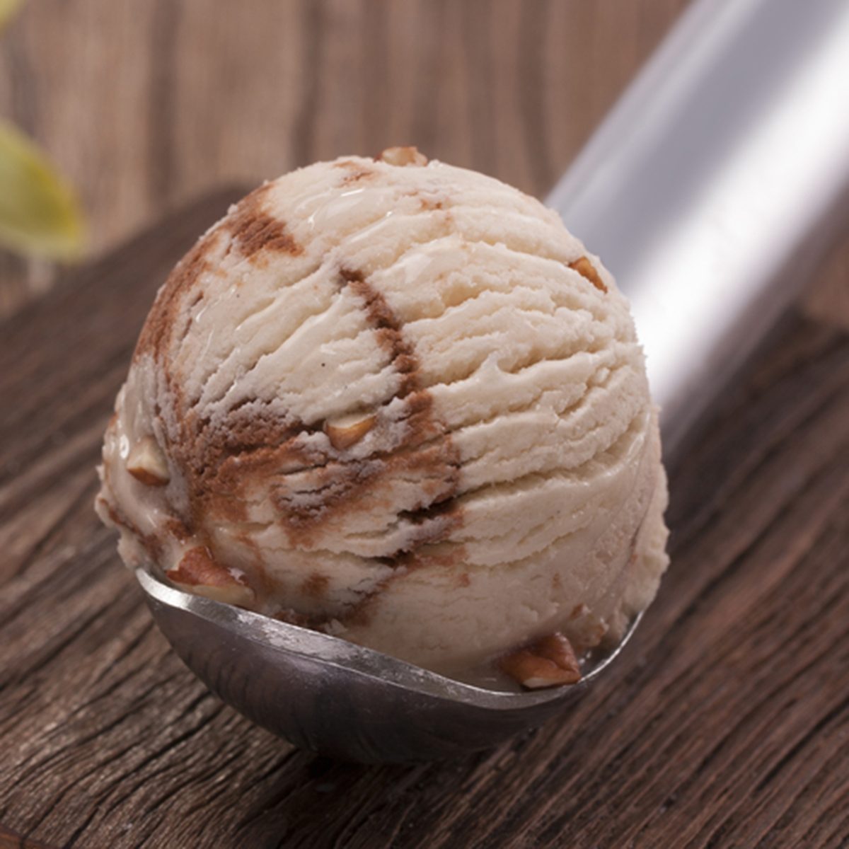 caramel ice cream scoop with nuts; Shutterstock ID 249081202; Job (TFH, TOH, RD, BNB, CWM, CM): Taste of Home