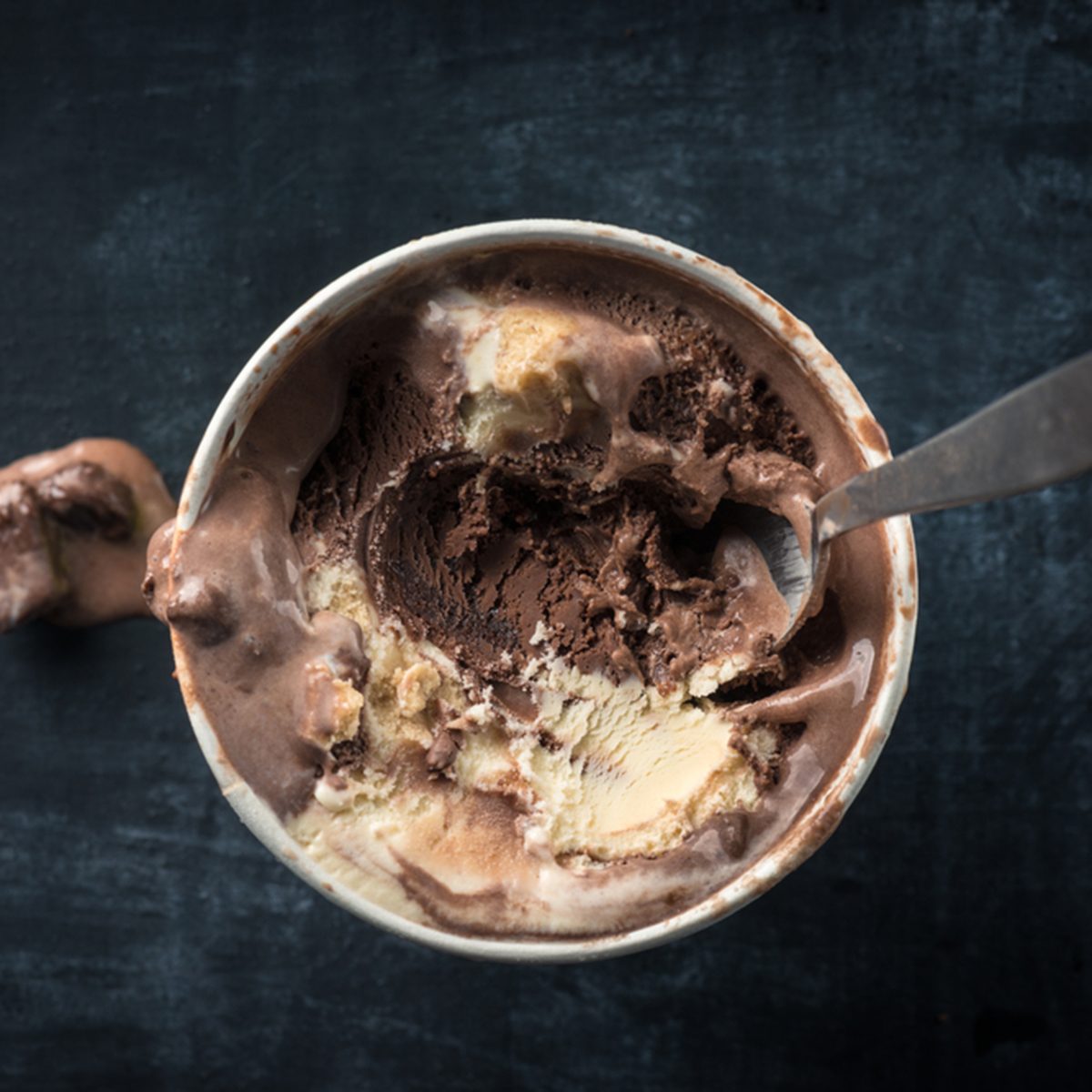 Ice cream in tub; Shutterstock ID 343412906