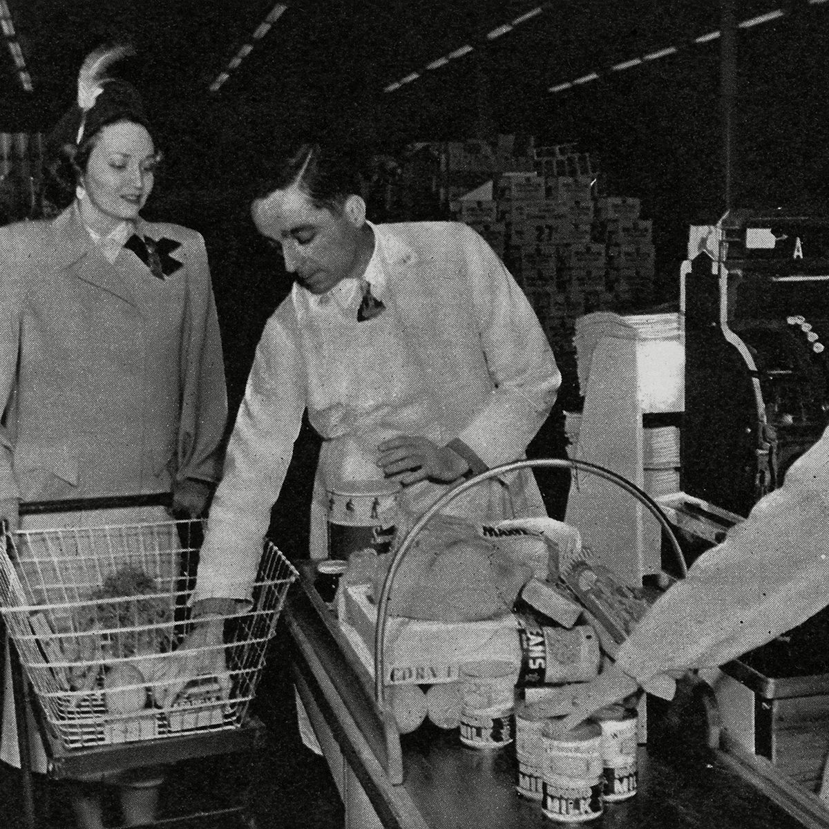 Mandatory Credit: Photo by Historia/REX/Shutterstock (7665149mo) Photograph Taken From A United States Supermarket in 1948 