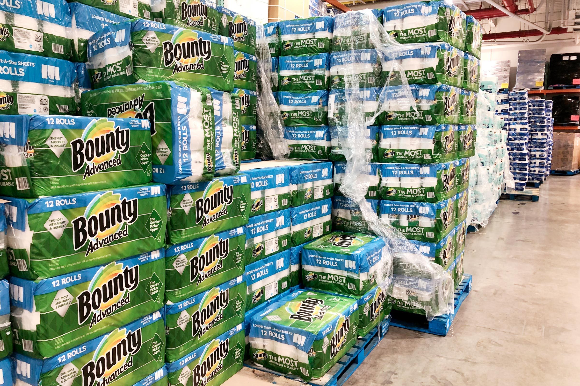 paper towels at Costco